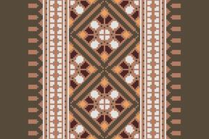 Motif folklore pattern Seamless Australian aboriginal pattern Motif embroidery, Pixel Ikat embroidery Design for Print scandinavian pattern saree ethnic nativity gypsy pattern vector
