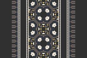 Motif folklore pattern Seamless Australian aboriginal pattern Motif embroidery, Pixel Ikat embroidery Design for Print Texture fabric saree sari carpet. kurta patola saree vector