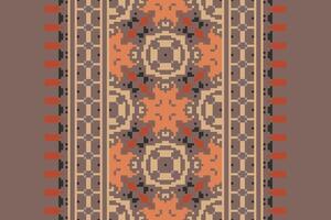 Motif folklore pattern Seamless Australian aboriginal pattern Motif embroidery, Pixel Ikat embroidery Design for Print egyptian pattern tibetan mandala bandanna vector