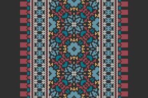 Motif folklore pattern Seamless Mughal architecture Motif embroidery, Pixel Ikat embroidery Design for Print kurta pattern mughal motifs tapestry pattern floral repeat vector