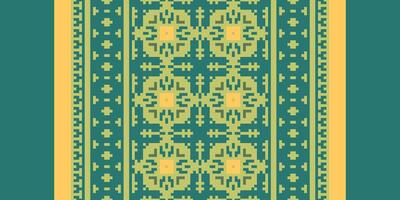 Tie dye Pattern Seamless Scandinavian pattern Motif embroidery, Pixel Ikat embroidery Design for Print tie dyeing pillowcase sambal puri kurti mughal architecture vector