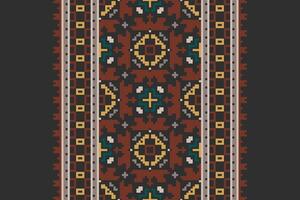 Motif folklore pattern Seamless Mughal architecture Motif embroidery, Pixel Ikat embroidery Design for Print egyptian hieroglyphs tibetan geo pattern vector