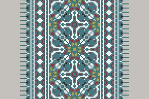 Motif folklore pattern Seamless Scandinavian pattern Motif embroidery, Pixel Ikat embroidery Design for Print kurta pattern mughal motifs tapestry pattern floral repeat vector