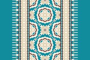 Silk fabric Patola sari Pattern Seamless Native American, Motif embroidery, Pixel Ikat embroidery Design for Print tapestry floral kimono repeat pattern lacing spanish motif vector