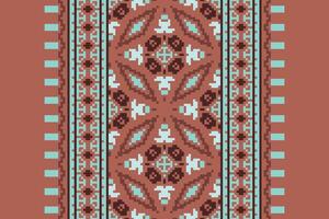 Silk fabric Patola sari Pattern Seamless Native American, Motif embroidery, Pixel Ikat embroidery Design for Print scandinavian pattern saree ethnic nativity gypsy pattern vector