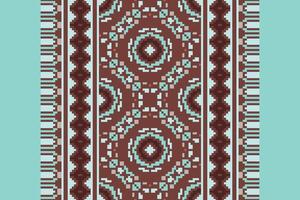 Silk fabric Patola sari Pattern Seamless Native American, Motif embroidery, Pixel Ikat embroidery Design for Print jacquard slavic pattern folklore pattern kente arabesque vector
