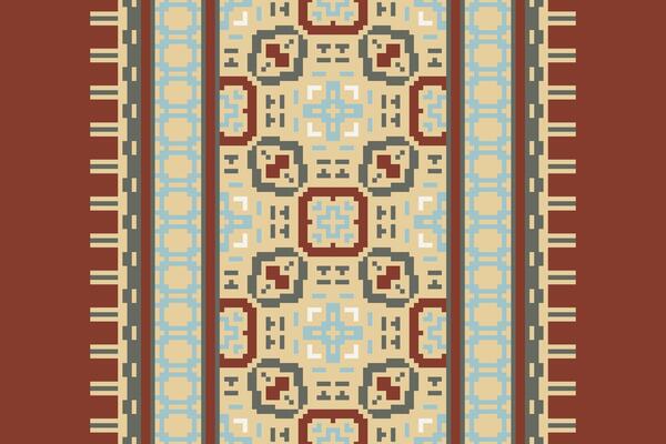 Silk fabric Patola sari Pattern Seamless Bandana print silk Motif embroidery, Pixel Ikat embroidery Design for Print tie dyeing pillowcase sambal puri kurti mughal architecture
