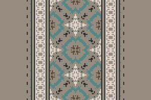 Silk fabric Patola sari Pattern Seamless Mughal architecture Motif embroidery, Pixel Ikat embroidery Design for Print indigenous art aboriginal art pattern floral kurti mughal border vector