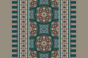 Silk fabric Patola sari Pattern Seamless Mughal architecture Motif embroidery, Pixel Ikat embroidery Design for Print indonesian batik motif embroidery native american kurta mughal design vector