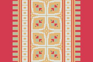 Silk fabric Patola sari Pattern Seamless Mughal architecture Motif embroidery, Pixel Ikat embroidery Design for Print border embroidery ancient egypt vector
