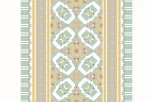 Silk fabric Patola sari Pattern Seamless Scandinavian pattern Motif embroidery, Pixel Ikat embroidery Design for Print tapestry floral kimono repeat pattern lacing spanish motif vector