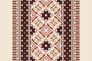 Nordic pattern Seamless Native American, Motif embroidery, Pixel Ikat embroidery Design for Print tie dyeing pillowcase sambal puri kurti mughal architecture vector
