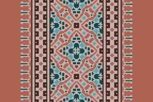 Nordic pattern Seamless Native American, Motif embroidery, Pixel Ikat embroidery Design for Print egyptian hieroglyphs tibetan geo pattern vector
