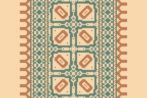 Nordic pattern Seamless Australian aboriginal pattern Motif embroidery, Pixel Ikat embroidery Design for Print tie dyeing pillowcase sambal puri kurti mughal architecture vector