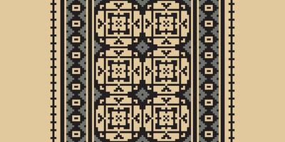 Baroque pattern Seamless Native American, Motif embroidery, Pixel Ikat embroidery Design for Print scarf hijab pattern kerchief Pixel Ikat Silk kurti model mughal patterns vector