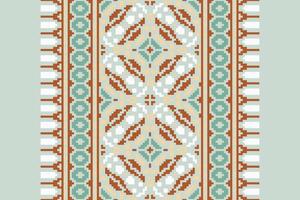 Nordic pattern Seamless Australian aboriginal pattern Motif embroidery, Pixel Ikat embroidery Design for Print figure tribal ink on cloth patola sari vector