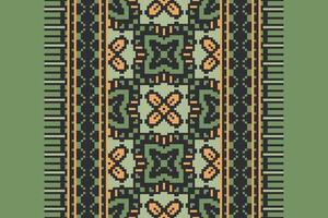 Nordic pattern Seamless Australian aboriginal pattern Motif embroidery, Pixel Ikat embroidery Design for Print indigenous art aboriginal art pattern floral kurti mughal border vector