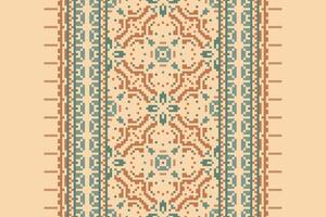 Nordic pattern Seamless Australian aboriginal pattern Motif embroidery, Pixel Ikat embroidery Design for Print kurta pattern mughal motifs tapestry pattern floral repeat vector