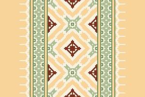 Nordic pattern Seamless Mughal architecture Motif embroidery, Pixel Ikat embroidery Design for Print indonesian batik motif embroidery native american kurta mughal design vector