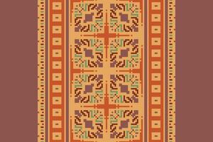 Nordic pattern Seamless Australian aboriginal pattern Motif embroidery, Pixel Ikat embroidery Design for Print vyshyvanka placemat quilt sarong sarong beach kurtis Indian motifs vector