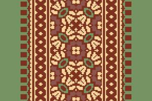 Nordic pattern Seamless Australian aboriginal pattern Motif embroidery, Pixel Ikat embroidery Design for Print egyptian pattern tibetan mandala bandanna vector