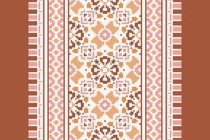 Nordic pattern Seamless Mughal architecture Motif embroidery, Pixel Ikat embroidery Design for Print jacquard slavic pattern folklore pattern kente arabesque vector