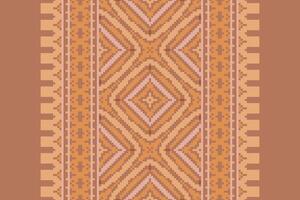 Nordic pattern Seamless Mughal architecture Motif embroidery, Pixel Ikat embroidery Design for Print pattern vintage flower folk navajo patchwork pattern vector