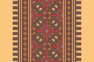 Nordic pattern Seamless Scandinavian pattern Motif embroidery, Pixel Ikat embroidery Design for Print jacquard slavic pattern folklore pattern kente arabesque vector