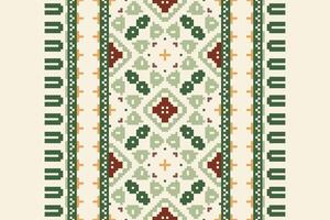Nordic pattern Seamless Scandinavian pattern Motif embroidery, Pixel Ikat embroidery Design for Print indonesian batik motif embroidery native american kurta mughal design vector