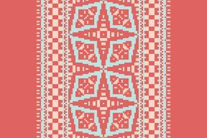 Nordic pattern Seamless Scandinavian pattern Motif embroidery, Pixel Ikat embroidery Design for Print indigenous art aboriginal art pattern floral kurti mughal border vector