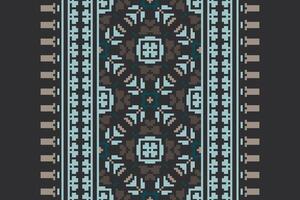 Nordic pattern Seamless Scandinavian pattern Motif embroidery, Pixel Ikat embroidery Design for Print border embroidery ancient egypt vector