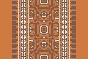 Nordic pattern Seamless Scandinavian pattern Motif embroidery, Pixel Ikat embroidery Design for Print kurta pattern mughal motifs tapestry pattern floral repeat vector