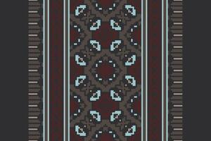 Nordic pattern Seamless Scandinavian pattern Motif embroidery, Pixel Ikat embroidery Design for Print figure tribal ink on cloth patola sari vector