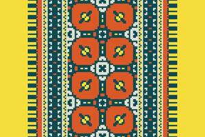 Navajo pattern Seamless Native American, Motif embroidery, Pixel Ikat embroidery Design for Print scandinavian pattern saree ethnic nativity gypsy pattern vector