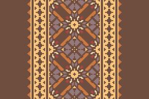 Navajo pattern Seamless Bandana print silk Motif embroidery, Pixel Ikat embroidery Design for Print australian curtain pattern geometric pillow model kurti mughal flowers vector