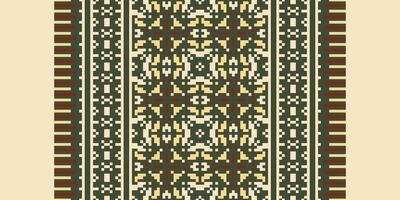 Baroque pattern Seamless Native American, Motif embroidery, Pixel Ikat embroidery Design for Print pattern vintage flower folk navajo patchwork pattern vector