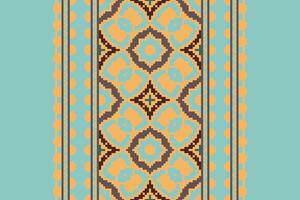 Navajo pattern Seamless Australian aboriginal pattern Motif embroidery, Pixel Ikat embroidery Design for Print Texture fabric saree sari carpet. kurta patola saree vector