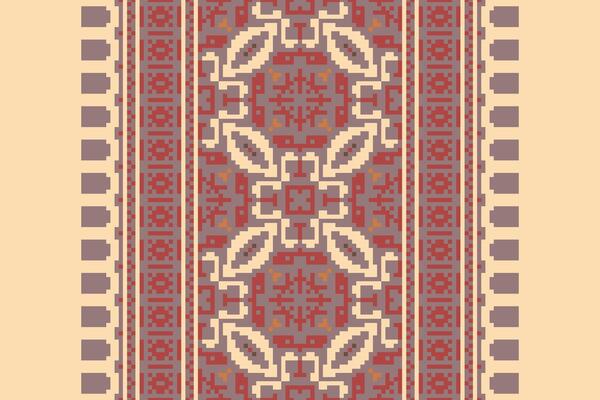 Navajo pattern Seamless Bandana print silk Motif embroidery, Pixel Ikat embroidery Design for Print tapestry floral kimono repeat pattern lacing spanish motif