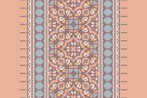 Navajo pattern Seamless Australian aboriginal pattern Motif embroidery, Pixel Ikat embroidery Design for Print tie dyeing pillowcase sambal puri kurti mughal architecture vector
