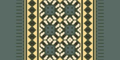 Baroque pattern Seamless Native American, Motif embroidery, Pixel Ikat embroidery Design for Print scandinavian pattern saree ethnic nativity gypsy pattern vector