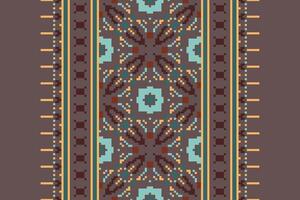 Navajo pattern Seamless Bandana print silk Motif embroidery, Pixel Ikat embroidery Design for Print egyptian hieroglyphs tibetan geo pattern vector