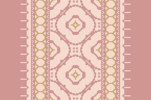 Navajo pattern Seamless Mughal architecture Motif embroidery, Pixel Ikat embroidery Design for Print australian curtain pattern geometric pillow model kurti mughal flowers vector
