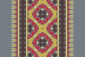 Navajo pattern Seamless Australian aboriginal pattern Motif embroidery, Pixel Ikat embroidery Design for Print scandinavian pattern saree ethnic nativity gypsy pattern vector