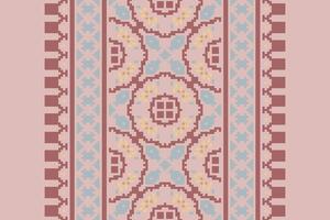 Navajo pattern Seamless Mughal architecture Motif embroidery, Pixel Ikat embroidery Design for Print kurta pattern mughal motifs tapestry pattern floral repeat vector