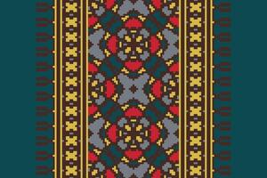 Navajo pattern Seamless Australian aboriginal pattern Motif embroidery, Pixel Ikat embroidery Design for Print jacquard slavic pattern folklore pattern kente arabesque vector