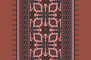 Navajo pattern Seamless Mughal architecture Motif embroidery, Pixel Ikat embroidery Design for Print border embroidery ancient egypt vector