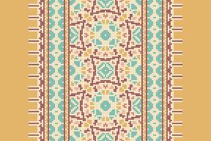 Navajo pattern Seamless Scandinavian pattern Motif embroidery, Pixel Ikat embroidery Design for Print scarf hijab pattern kerchief Pixel Ikat Silk kurti model mughal patterns vector