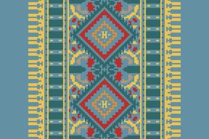 Navajo pattern Seamless Scandinavian pattern Motif embroidery, Pixel Ikat embroidery Design for Print figure tribal ink on cloth patola sari vector