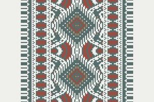 Patchwork pattern Seamless Native American, Motif embroidery, Pixel Ikat embroidery Design for Print scarf hijab pattern kerchief Pixel Ikat Silk kurti model mughal patterns vector