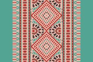 Patchwork pattern Seamless Native American, Motif embroidery, Pixel Ikat embroidery Design for Print tapestry floral kimono repeat pattern lacing spanish motif vector